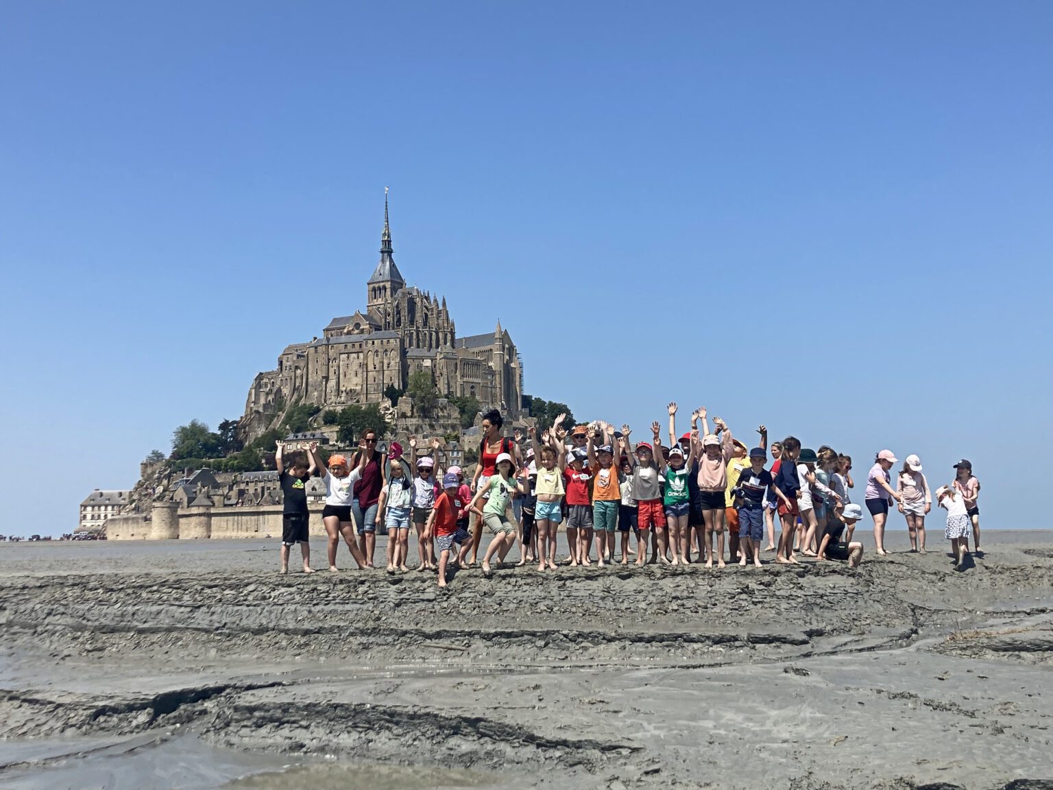 Sortie groupe scolaire au Mont Saint-Michel