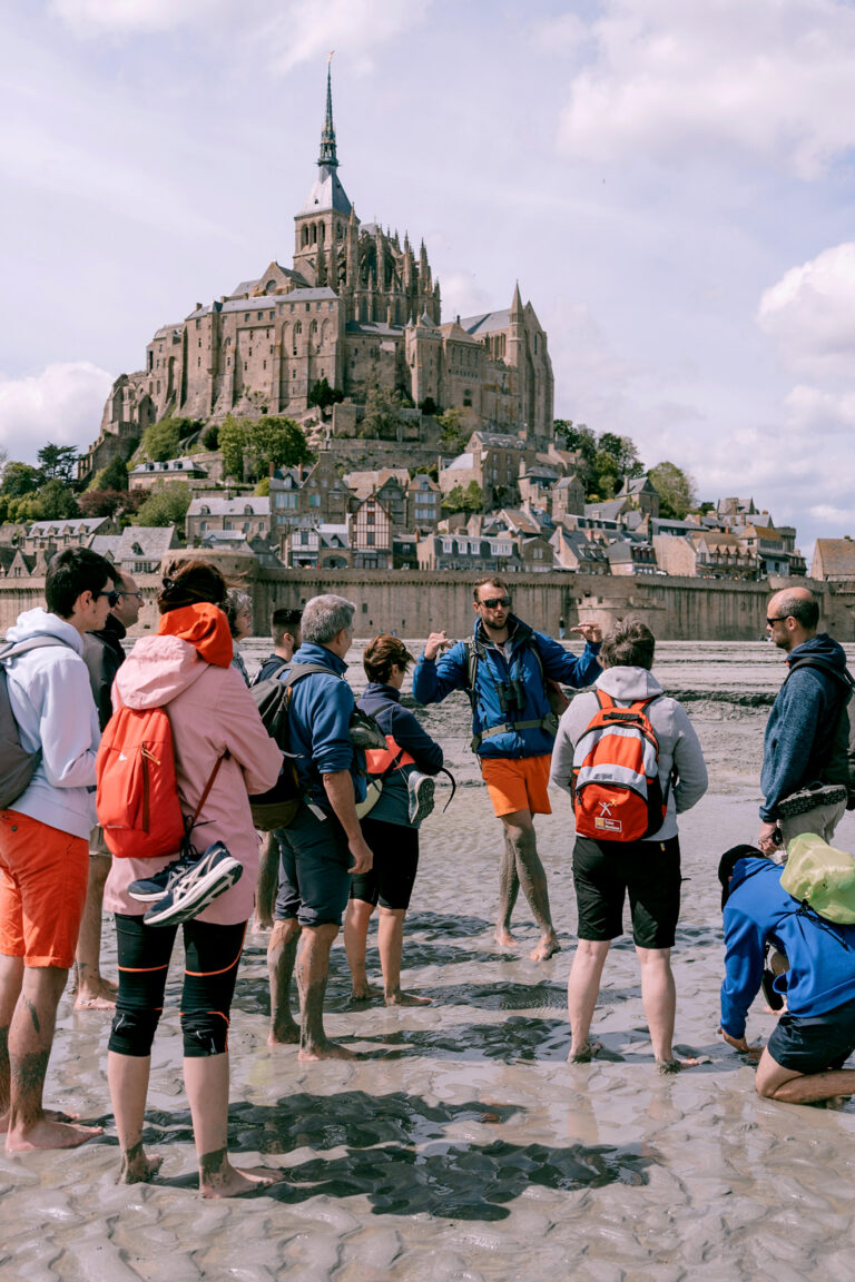 Grandes marées dans la baie du Mont Saint-Michel avec Sacha Traversées